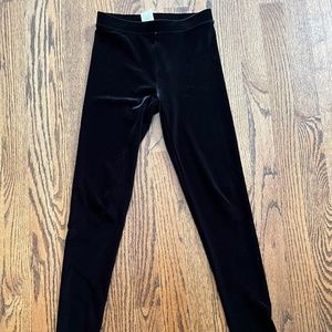 J crew girls black velvet leggings size 12